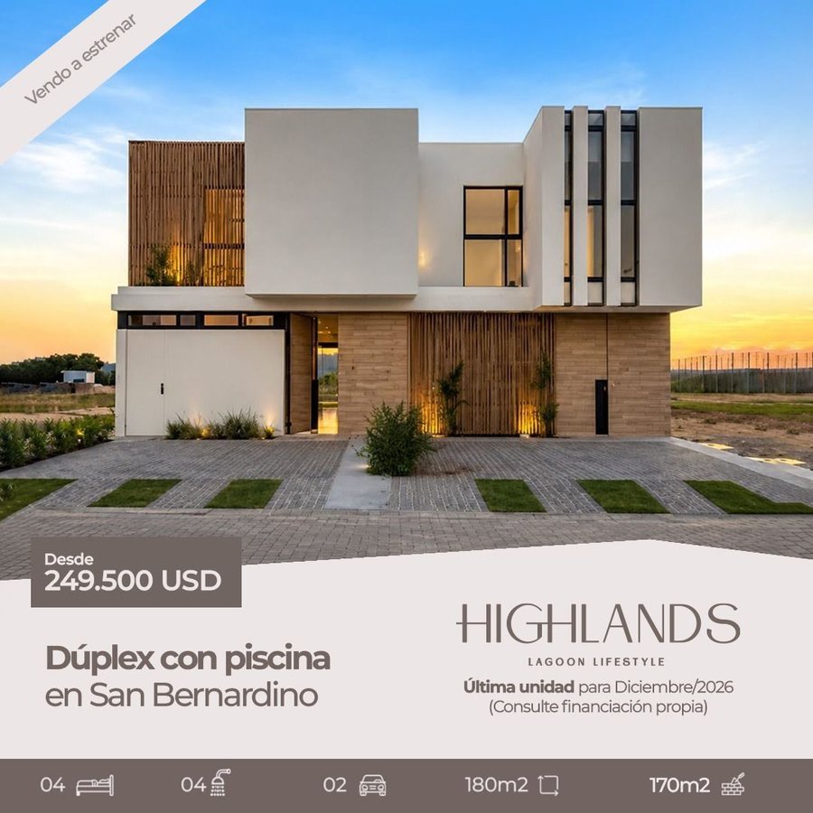 Highlands San Bernardino, lotes con vista a la Crystal Lagoon